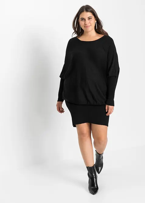 Gebreide jurk van soepele viscose, bonprix