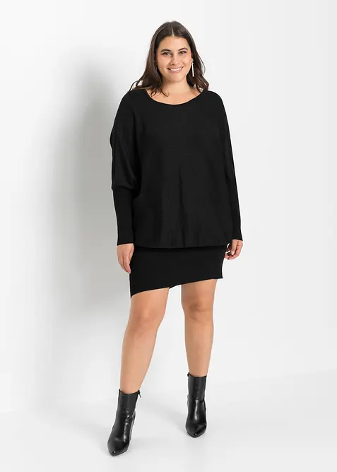 Gebreide jurk van soepele viscose, bonprix