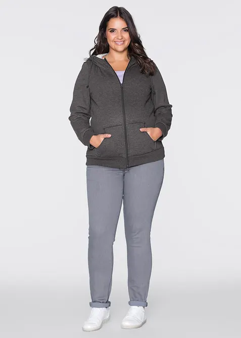 Zwangerschaps sweatvest / draagvest met zachte binnenkant, bonprix