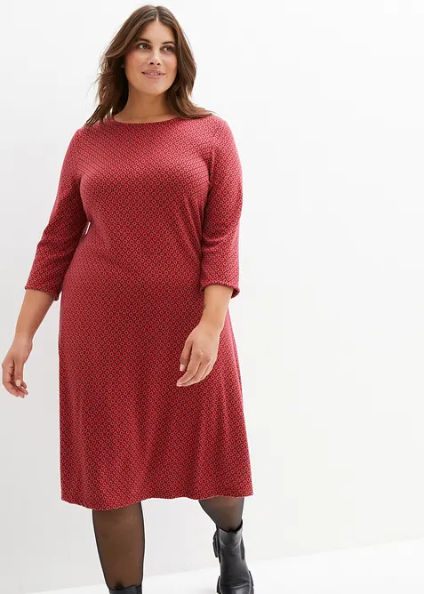 Punto di roma jurk met jacquard patroon, bonprix