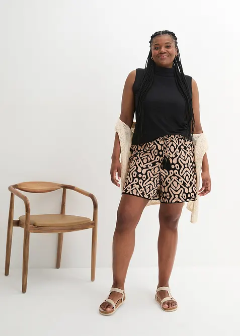 Jersey shorts van soepele viscose, bonprix