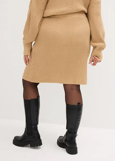 Gebreide rok van puur katoen, bonprix