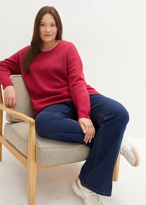 Essential trui van milano knit wear met ronde hals, bonprix