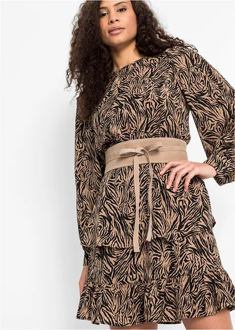 Strikceintuur van leer, bonprix