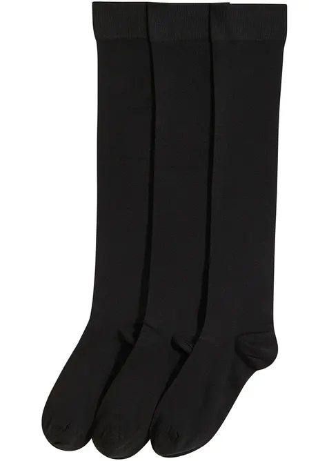 Overknee kousen van modal (3 paar), bonprix