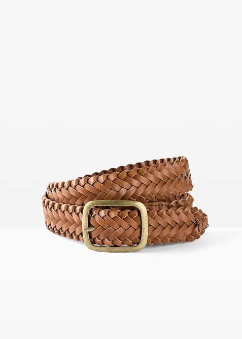 Gevlochten riem met matte gesp, bonprix