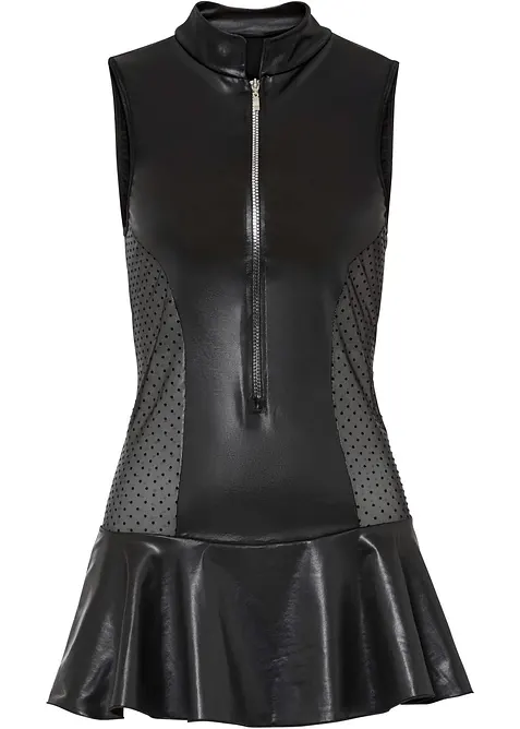 Sexy jurk in wetlook, bonprix