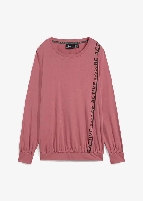 Losjes vallend sportshirt, lange mouw, bonprix