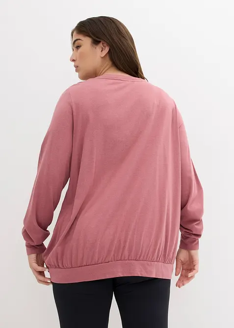 Losjes vallend sportshirt, lange mouw, bonprix