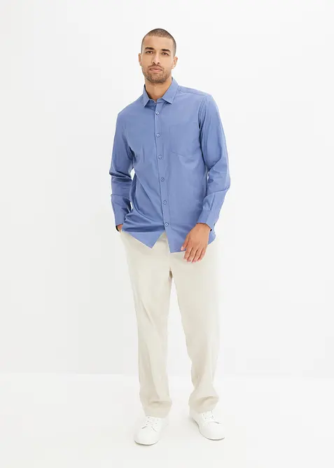 Overhemd van puur katoen met lange mouwen, bonprix