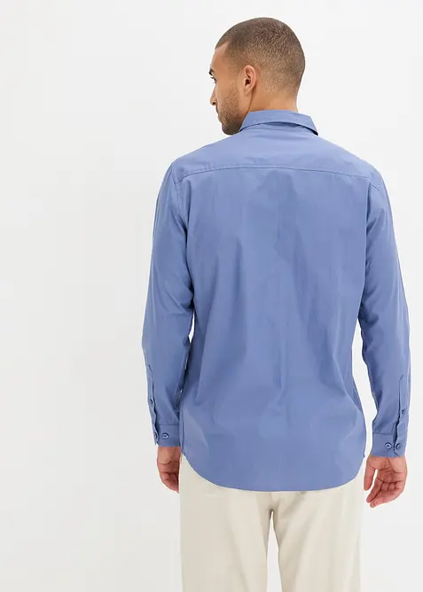 Overhemd van puur katoen met lange mouwen, bonprix