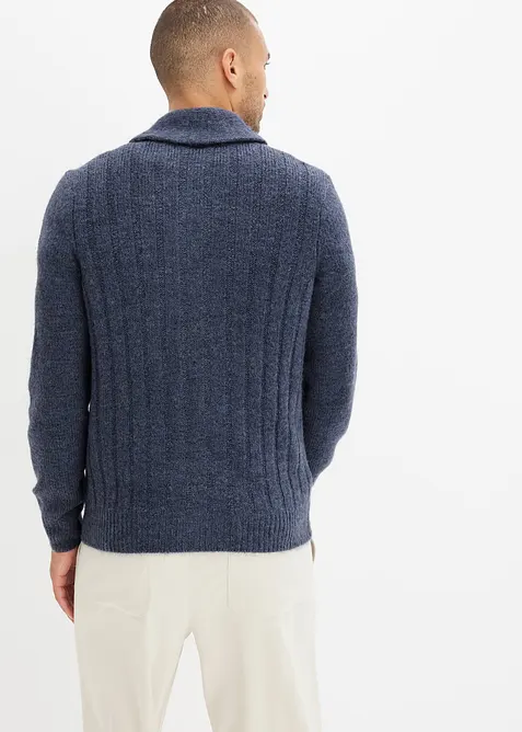 Vest met geribd patroon, bonprix