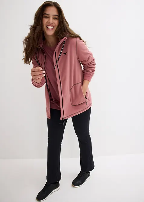 Fleece vest met ritszakken, bonprix