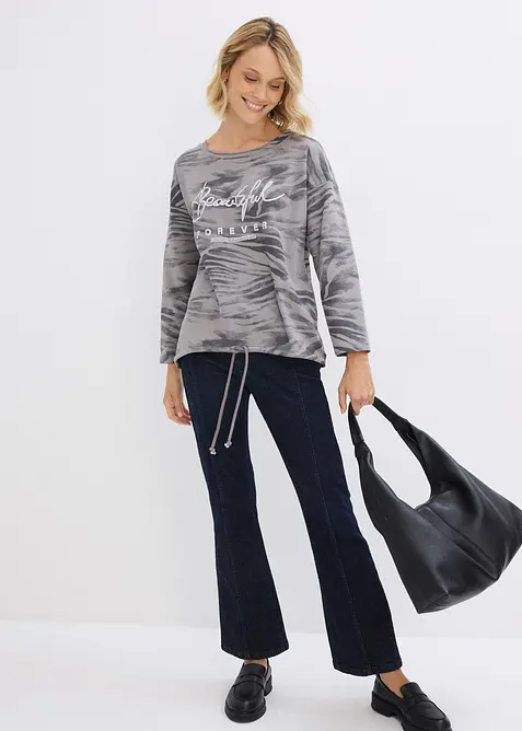 Longsleeve in een katoenmix, bonprix