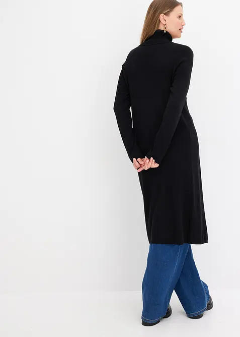 Lange trui met split, bonprix