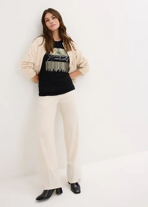 Longsleeve met print, bonprix