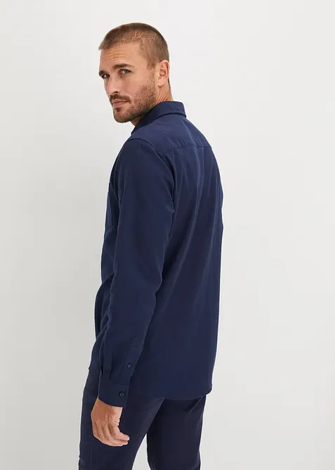 Flanellen overhemd met lange mouwen van puur katoen, bonprix