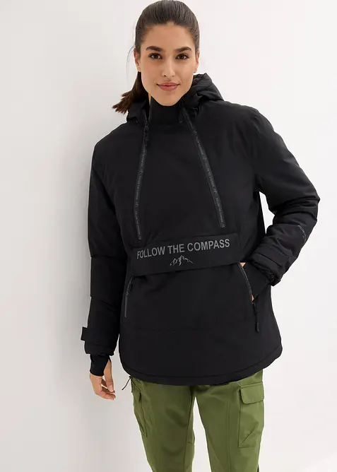 Outdoor jas met fleece voering, waterdicht, bonprix