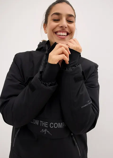 Outdoor jas met fleece voering, waterdicht, bonprix