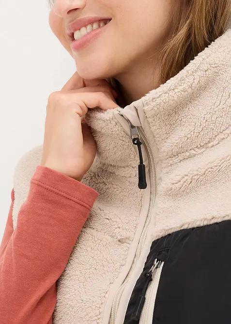 Bodywarmer van teddy fleece, bonprix