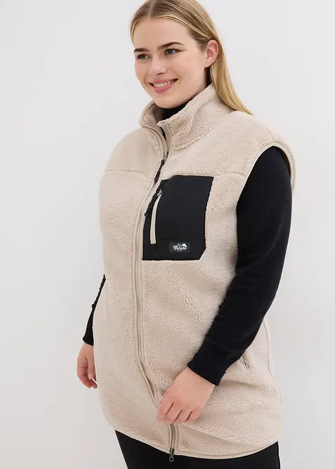 Bodywarmer van teddy fleece, bonprix
