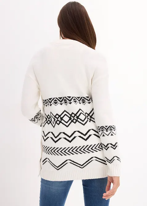 Zwangerschaps- en voedingstrui van katoenmix, bonprix