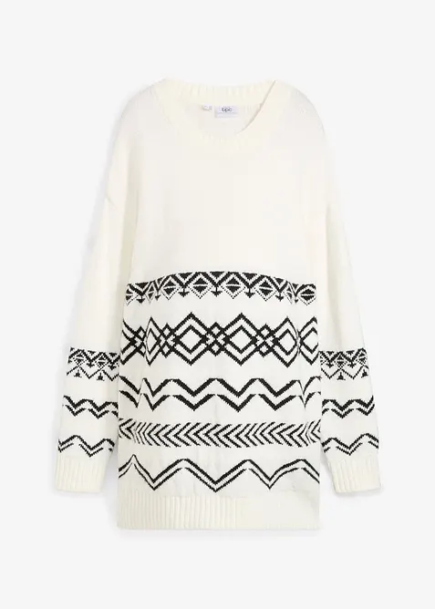 Zwangerschaps- en voedingstrui van katoenmix, bonprix