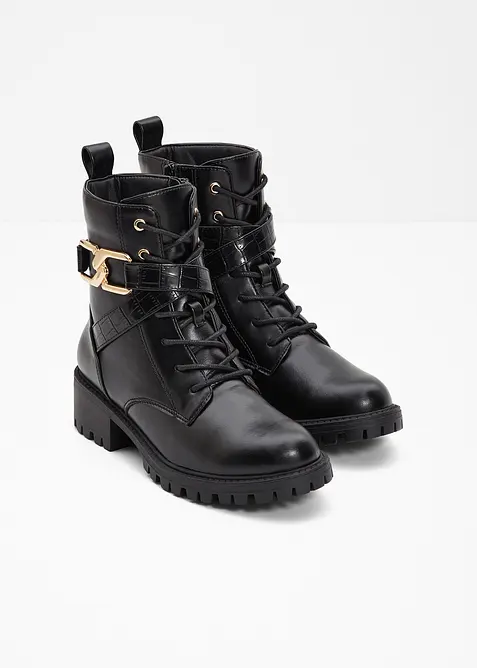 Veterboots met gesp, bonprix