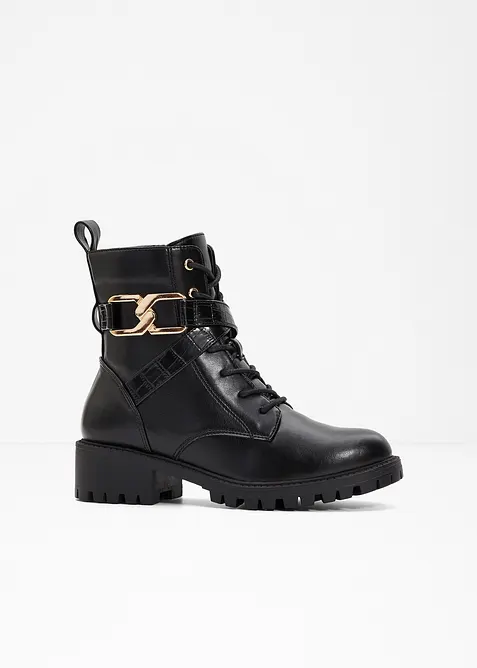 Veterboots met gesp, bonprix