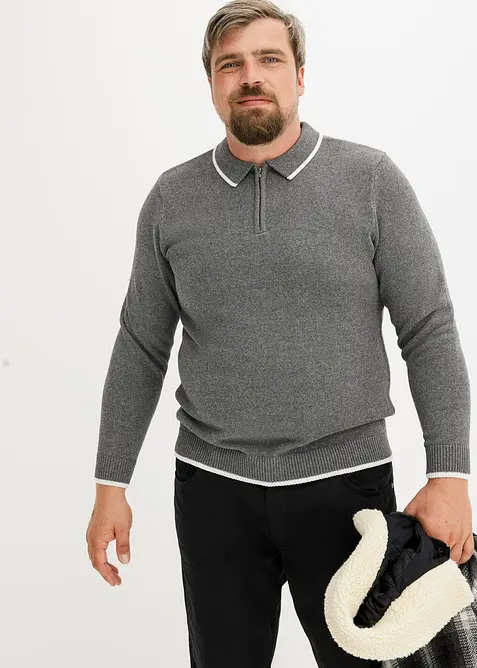 Trui met polokraag en gerecycled materiaal, bonprix