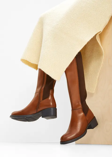 Laarzen van leer, bonprix