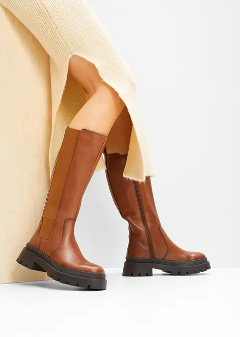 Leren laarzen, bonprix