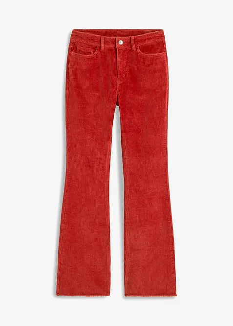 Flared broek van corduroy, bonprix