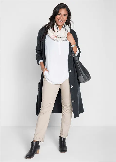 Gebreide jas met opgestikte zakken, bonprix