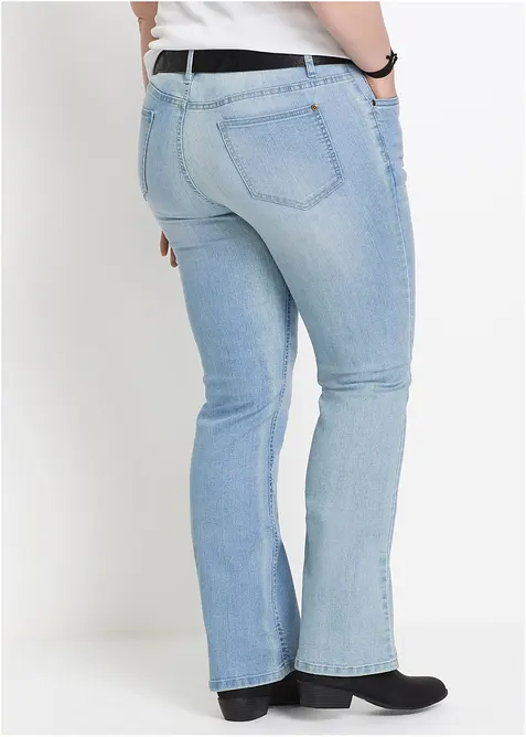 Bootcut comfort stretch jeans, mid waist, bonprix