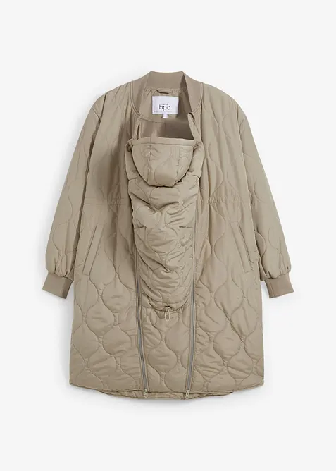 Lange, gewatteerde zwangerschapsjas/draagjas, bonprix