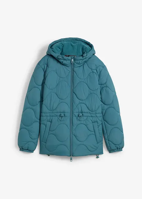 Gewatteerde jas met capuchon, bonprix