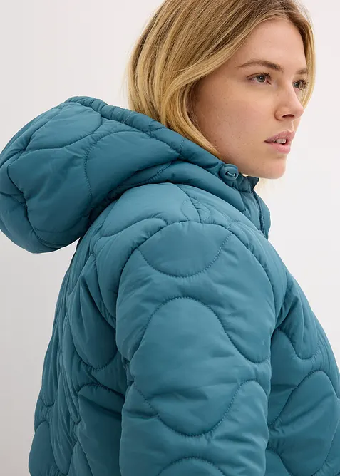 Gewatteerde jas met capuchon, bonprix