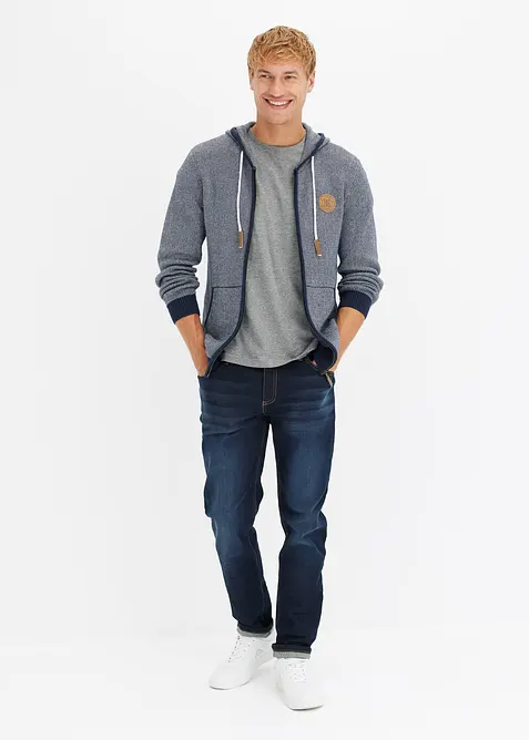 Vest met capuchon van puur katoen, bonprix