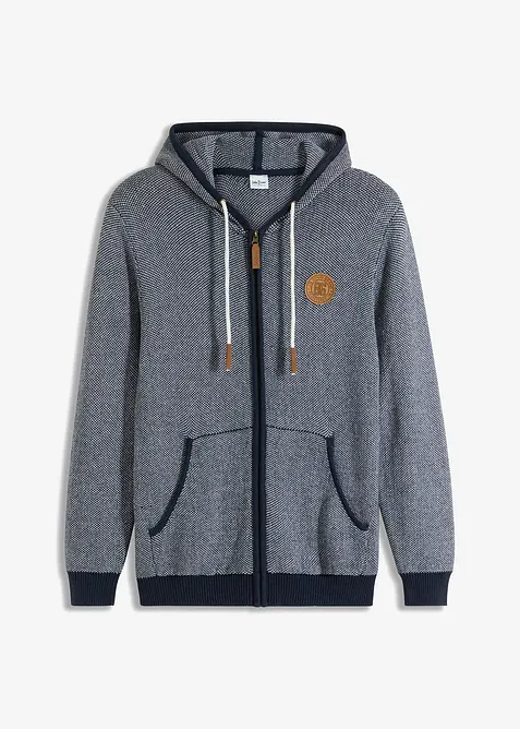 Vest met capuchon van puur katoen, bonprix