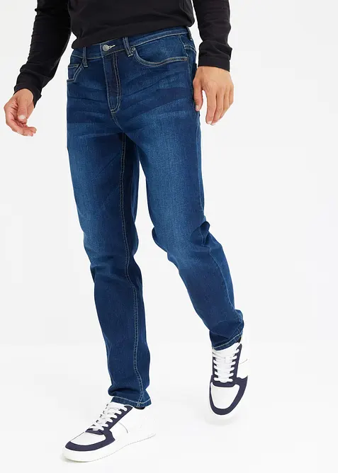Regular fit stretch jeans, tapered, bonprix