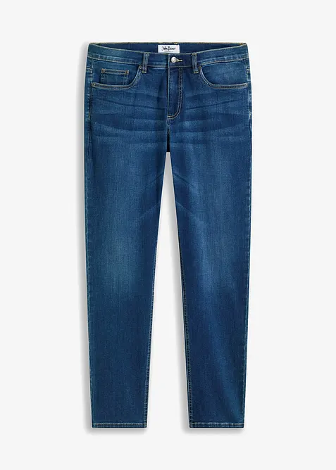 Regular fit stretch jeans, tapered, bonprix