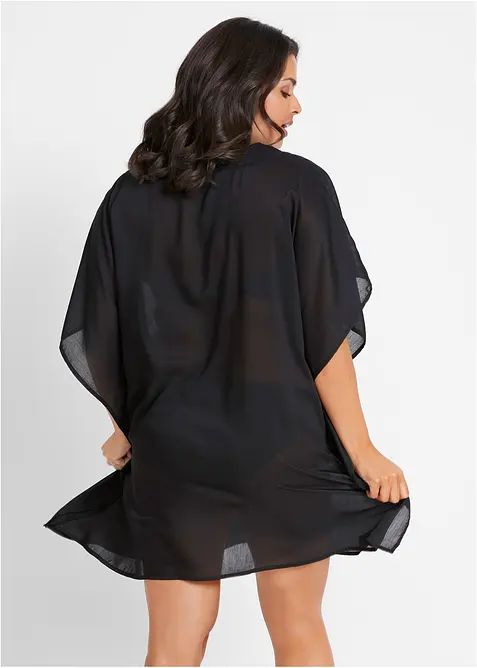 Transparante strandtuniek met V-hals, bonprix