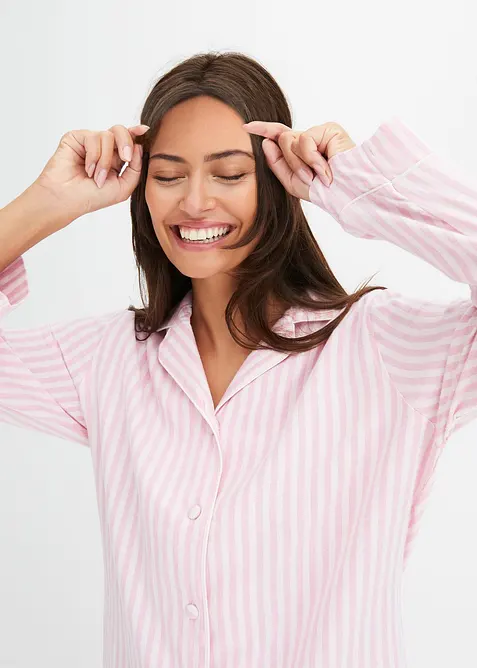 Geweven pyjama van flanel met cadeautasje (3-dlg. set), bonprix