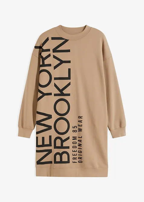 Oversized sweatjurk van een zachte katoenmix, bonprix