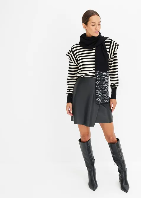 Imitatieleren rok, bonprix