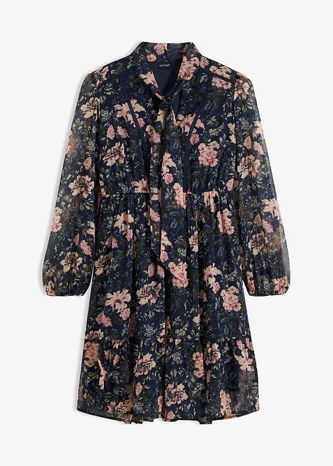 Jurk van chiffon, bonprix