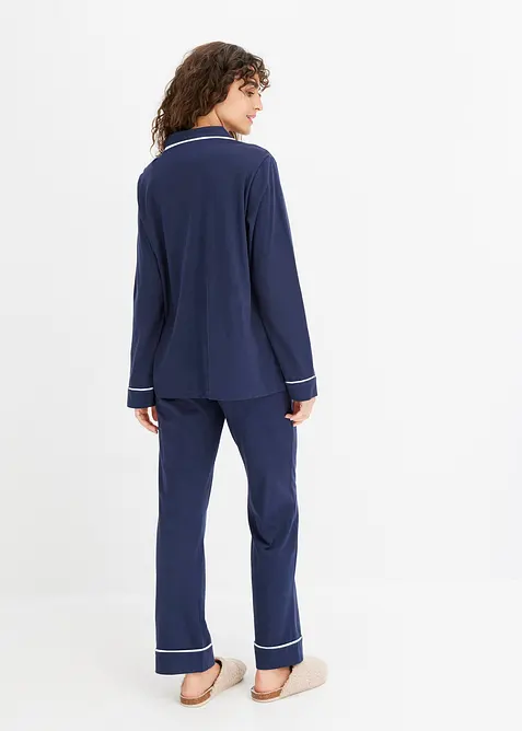 Pyjama van zacht katoen met steekzakken (2-dlg. set), bonprix
