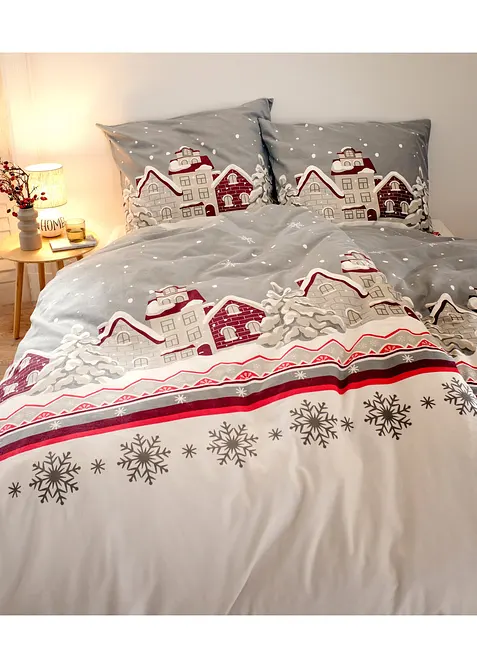 Dekbedovertrek met huizen, bonprix