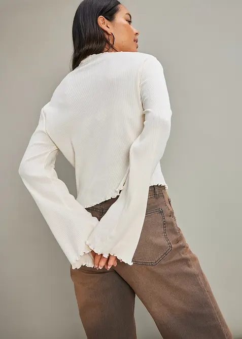 Geribd shirt van puur katoen, bonprix